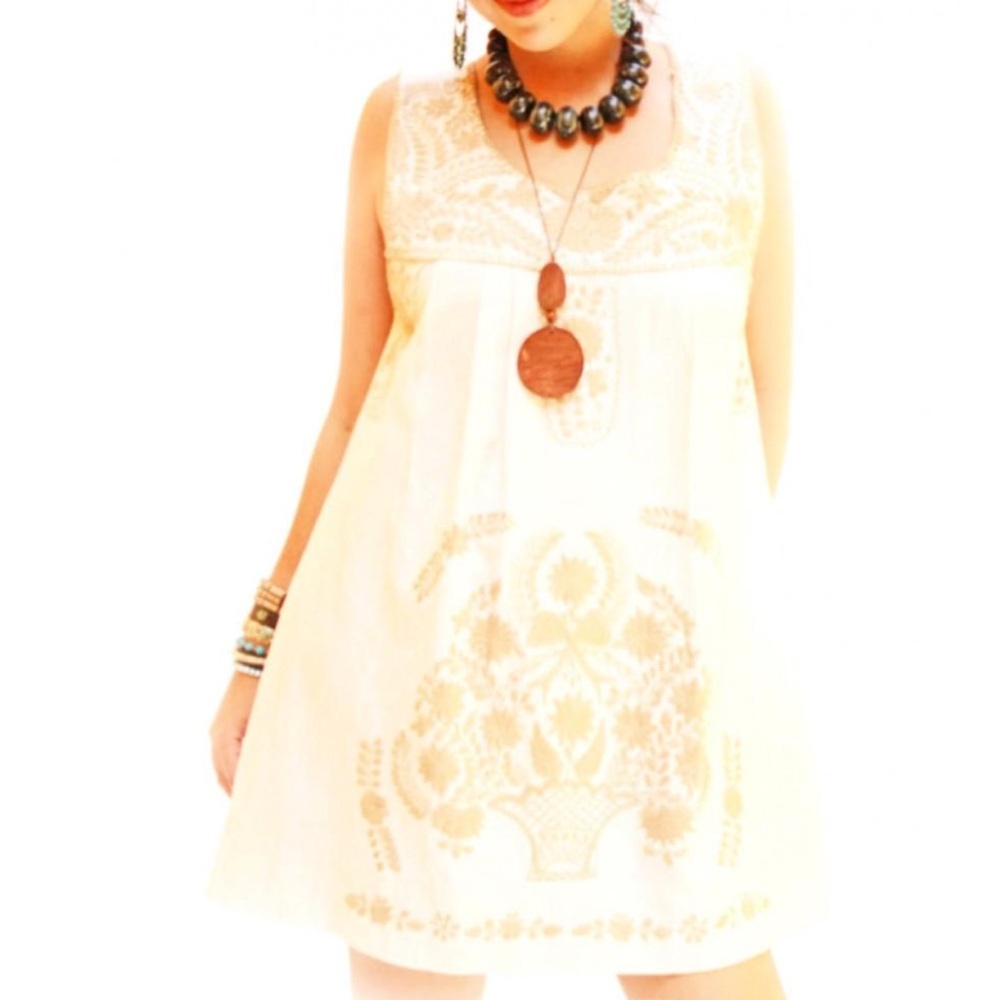 Mexican Dress Embroidered Handmade Aida Coronado